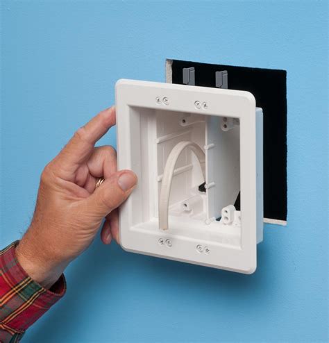 wall mount tv electrical box|recessed wall socket for tv.